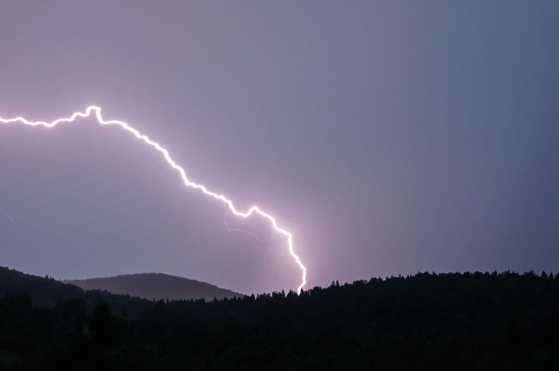 The thunder did roll