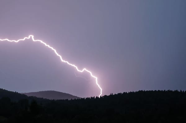 The thunder did roll